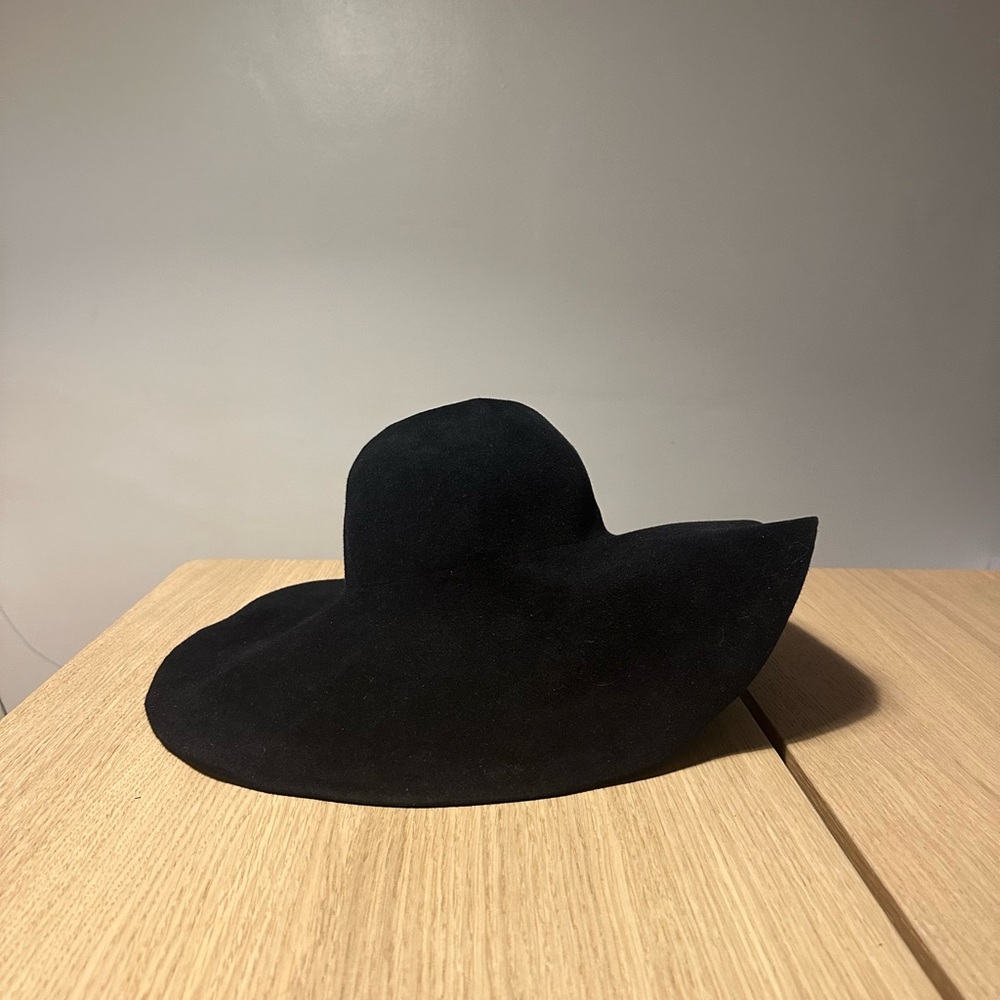Eugenia Kim black rabbit hair hat